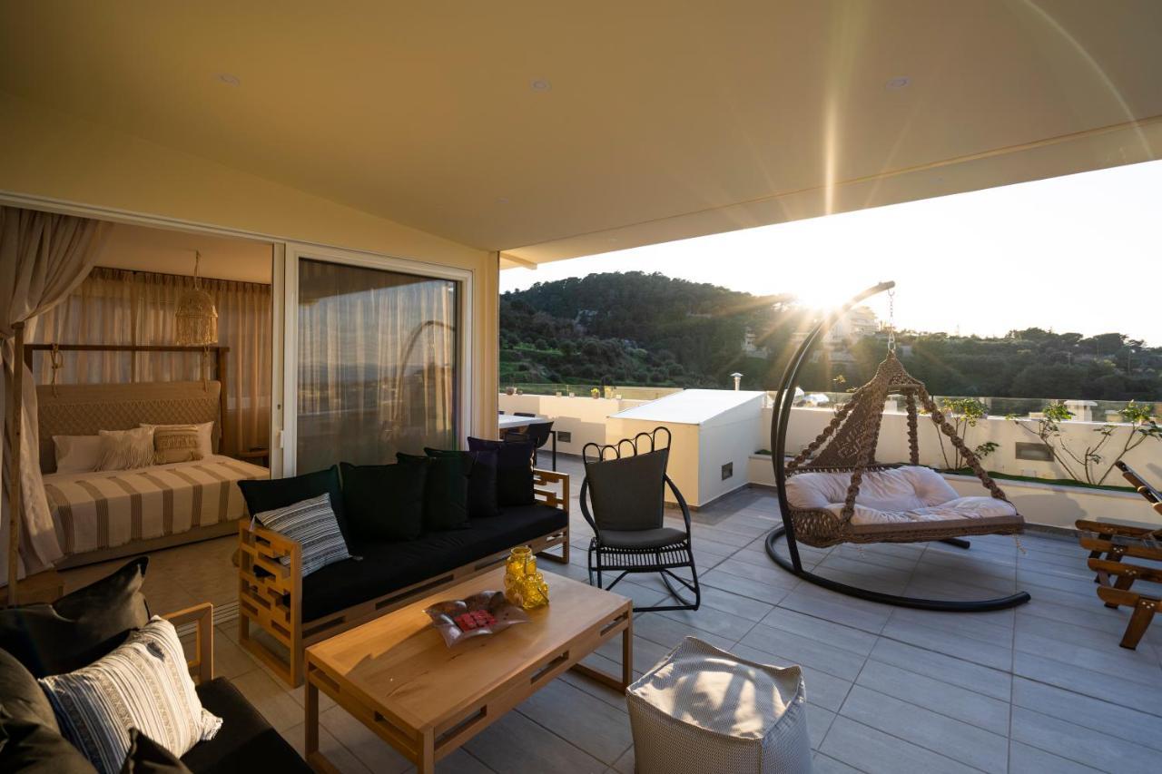 Helen Luxury Holiday House With Sea View Retimno Zewnętrze zdjęcie