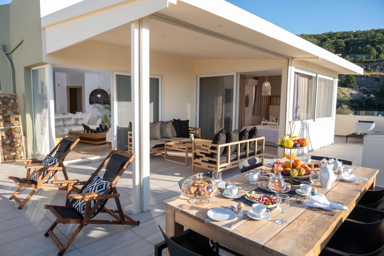 Helen Luxury Holiday House With Sea View Retimno Zewnętrze zdjęcie