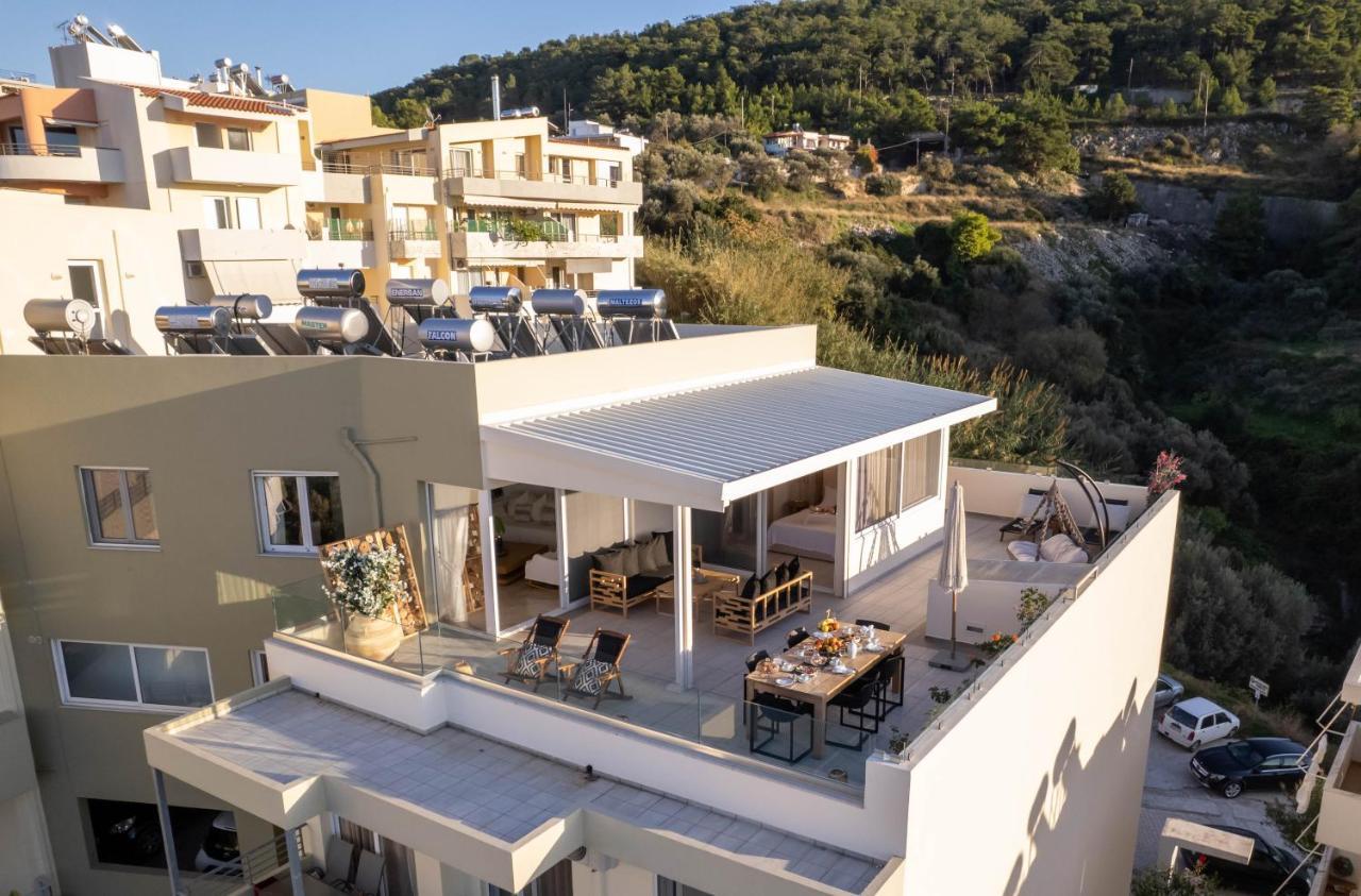 Helen Luxury Holiday House With Sea View Retimno Zewnętrze zdjęcie