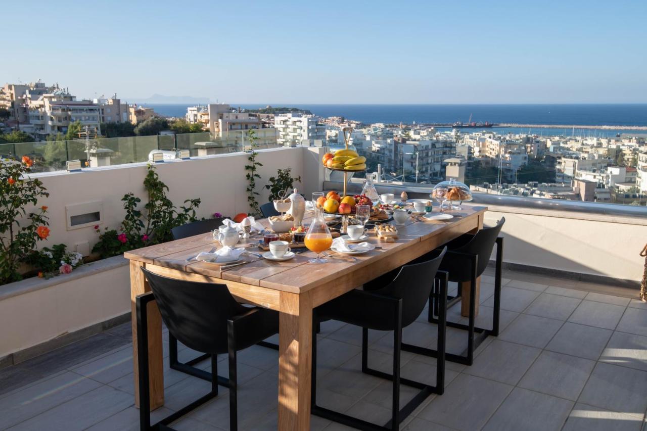 Helen Luxury Holiday House With Sea View Retimno Zewnętrze zdjęcie