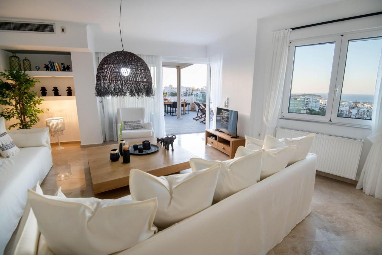 Helen Luxury Holiday House With Sea View Retimno Zewnętrze zdjęcie