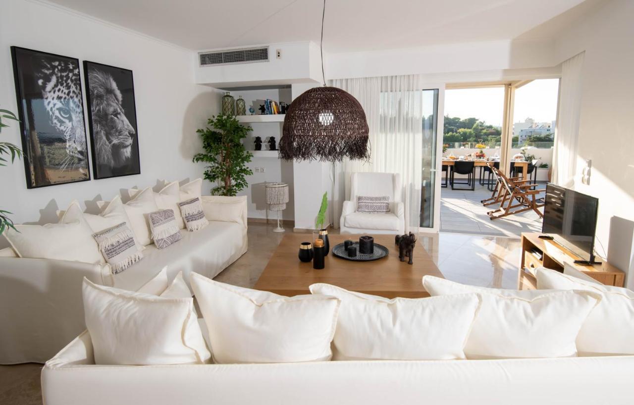 Helen Luxury Holiday House With Sea View Retimno Zewnętrze zdjęcie
